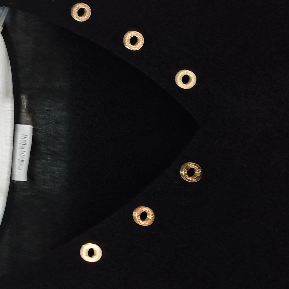 Calvin Klein Long sleeved Black Dress Size 6 - Picture 2 of 4